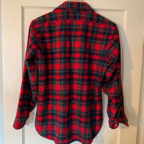 VIntage Pendelton Mens Shirt Jacket Wool Tartan Medium - Picture 15 of 15